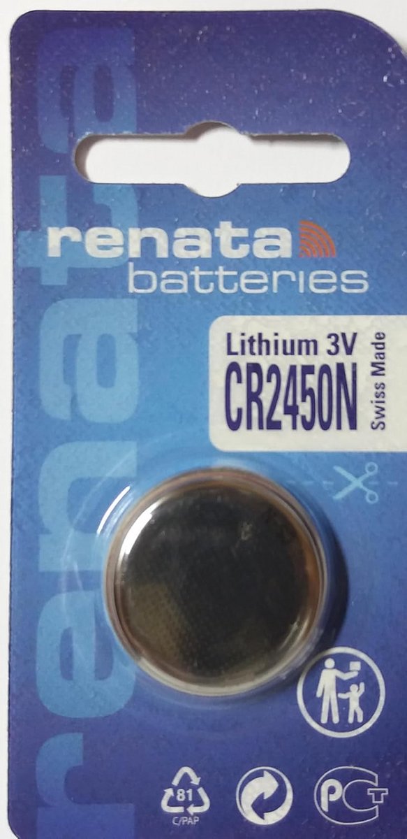 Lithium Knoopcel Batterij CR2450N - 3V Hoge Capaciteit 540mAh voor Elektronica