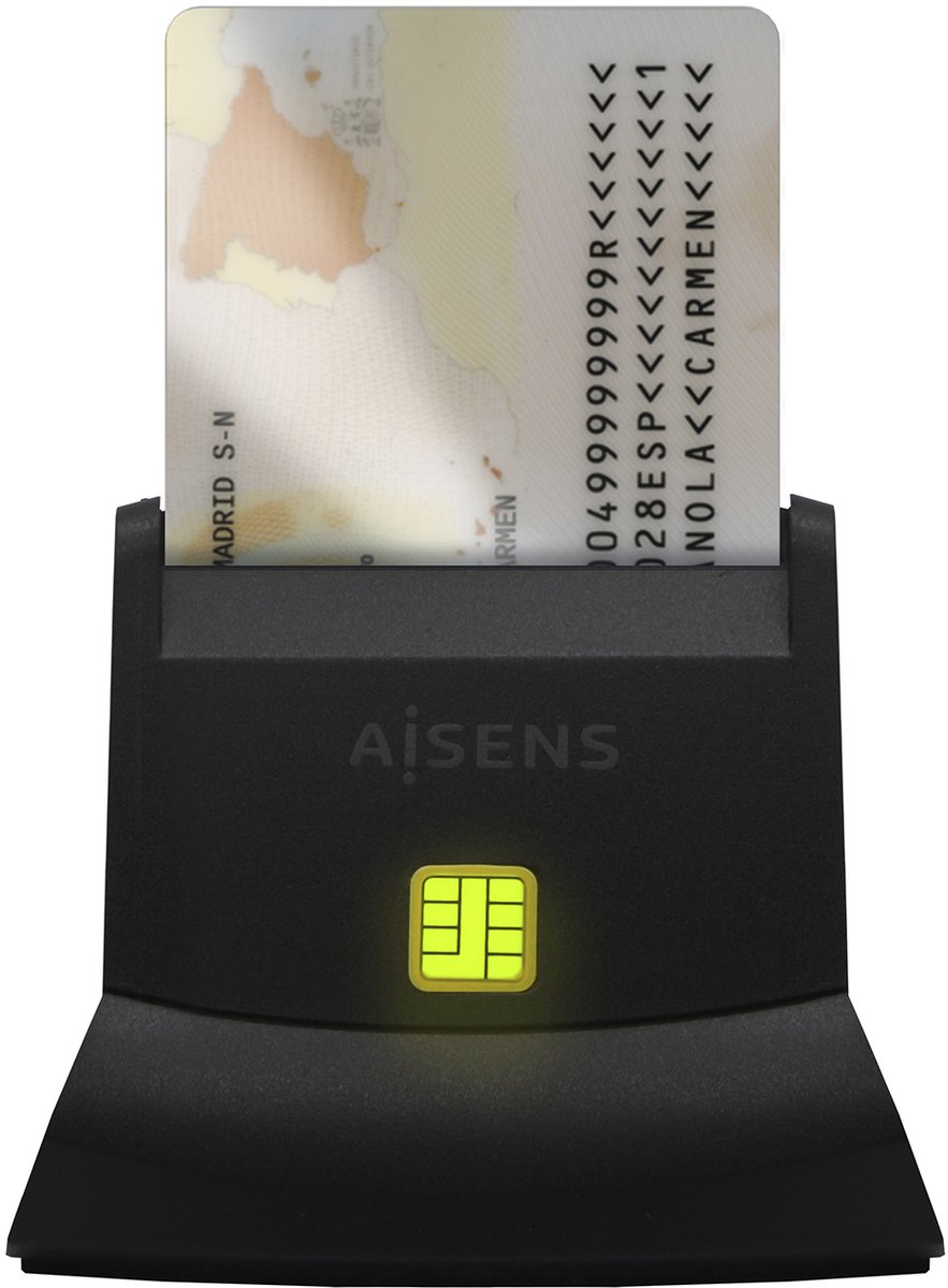 ID/SIP-kaartlezer Aisens ASCR-SN05-BK Zwart