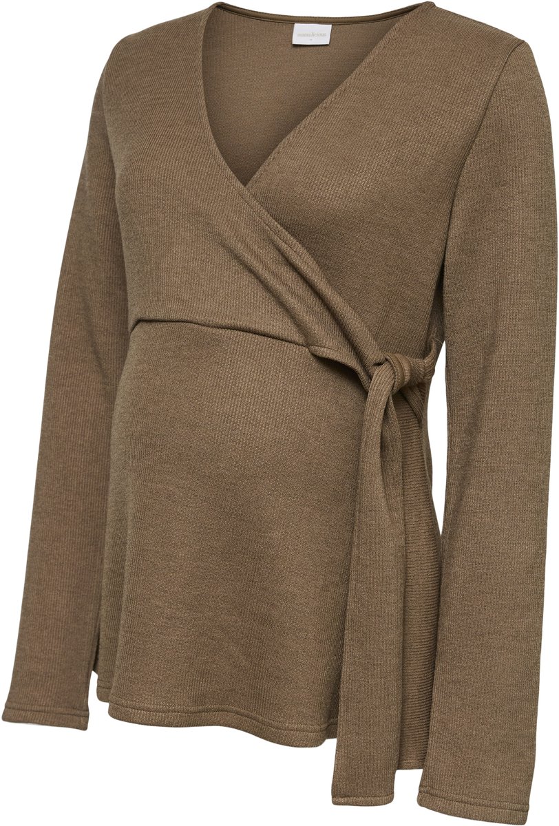 MAMALICIOUS - MLHARRIET TESS JRS LS WRAP TOP 2F - Dames - Blouses