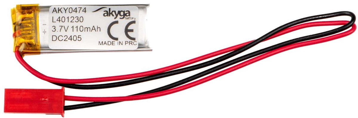 Akyga LP401230 Accupack Batterijgrootte: Speciaal LiPo 3.7 V 110 mAh