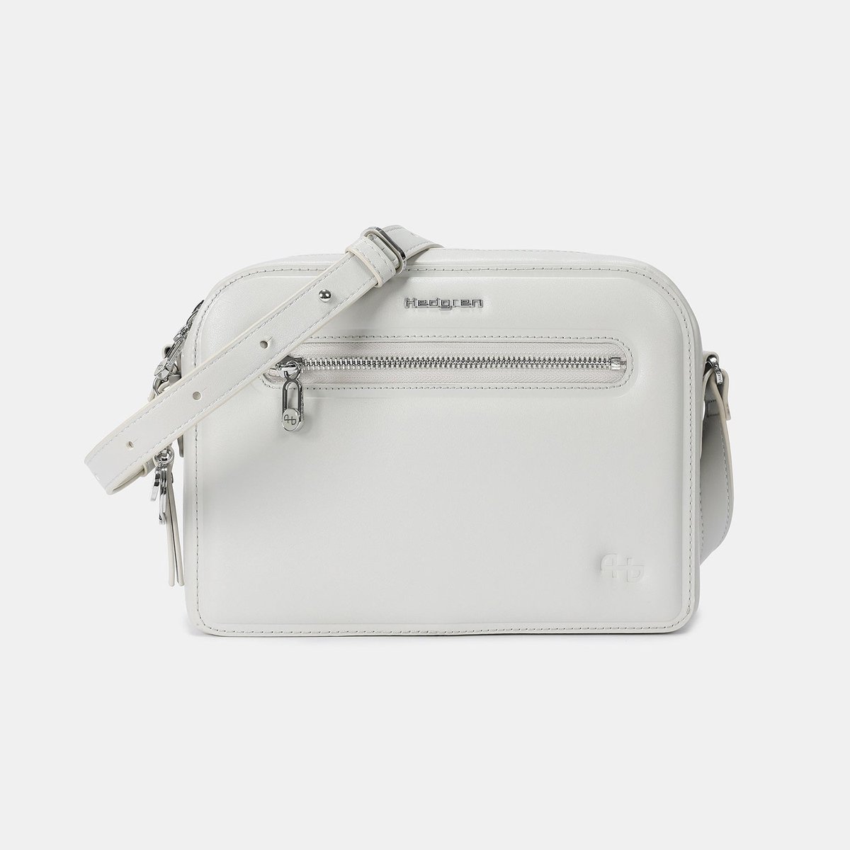 Hedgren ESPRESSO+ Crossbodytas Medium met RFID-bescherming – Waterafstotend – Vegan leer van gerecycled materiaal – Vaporous Grey