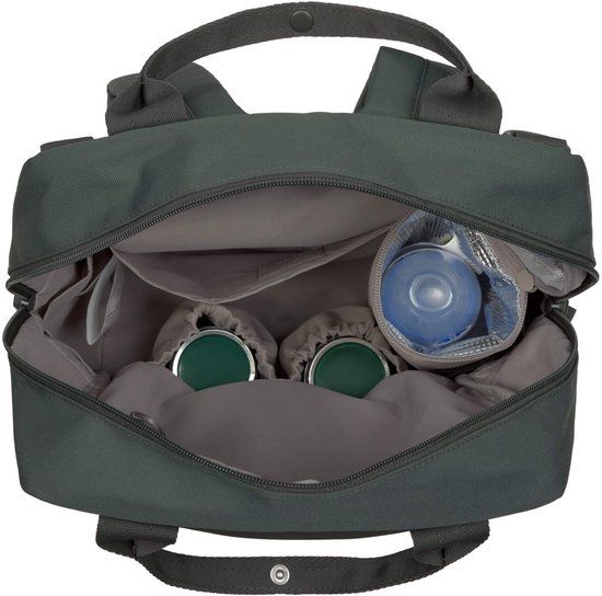 Lässig luiertas Green Label Vividal Backpack rugzak dark olive van Lässig — afbeelding 2