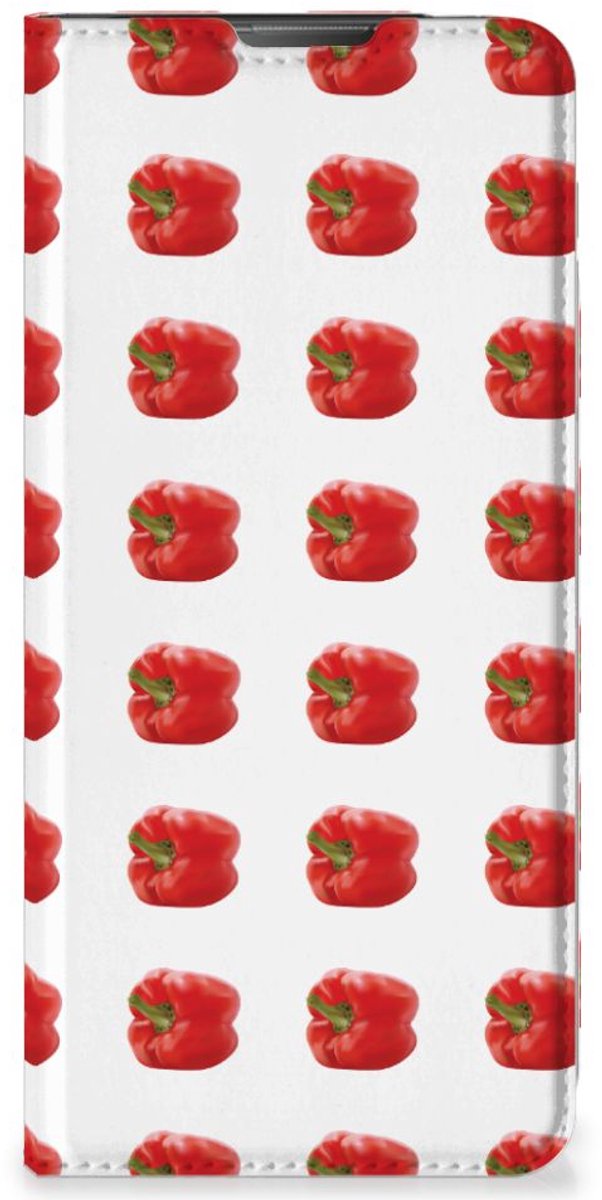 Book Case voor Motorola Moto E20 Flip Style Cover Paprika Red