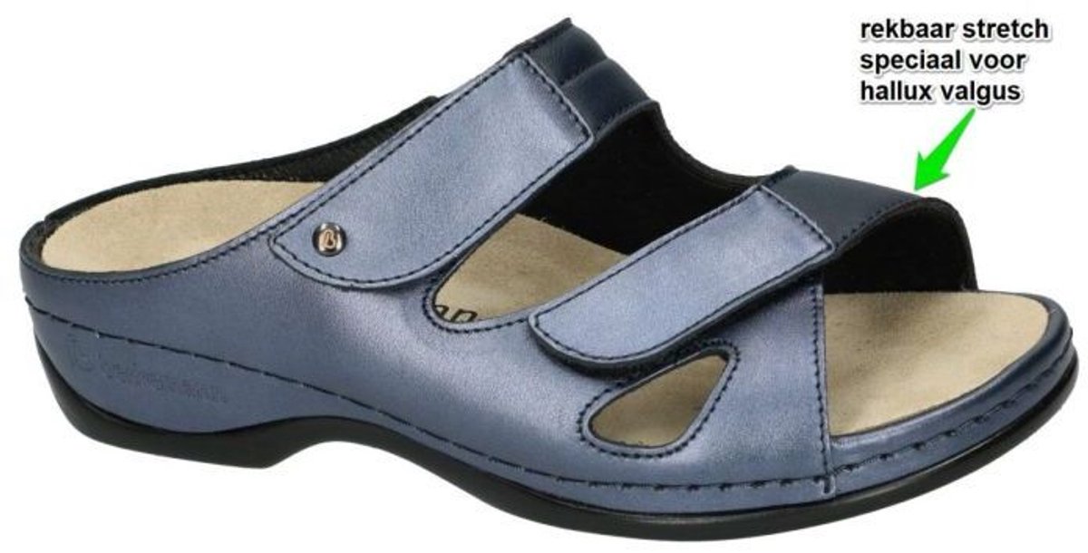 Berkemann 01027 Janna - Damesslipper - 371-Blauw