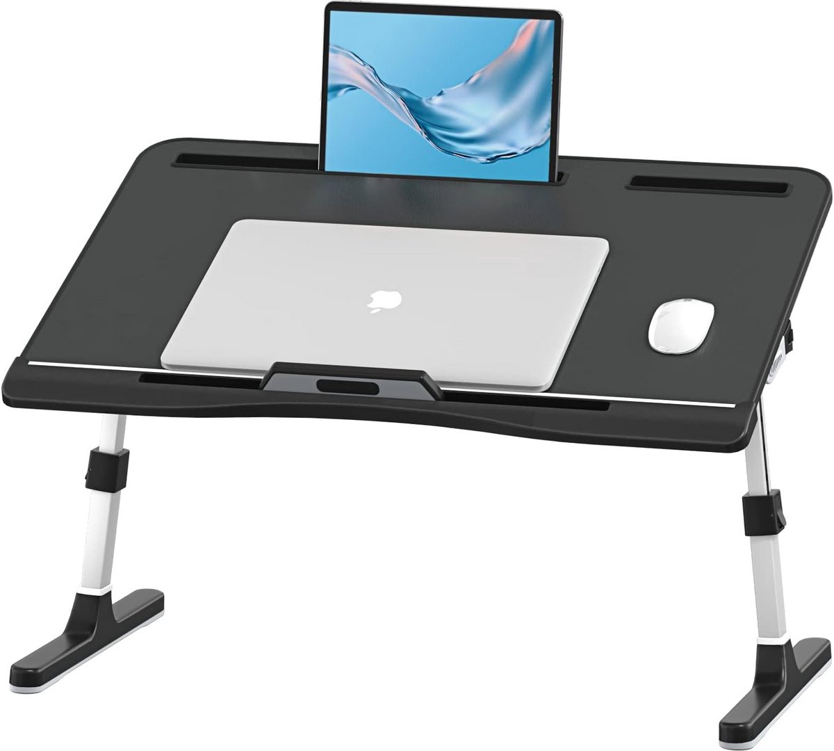 Opvouwbaar Laptop Bed Bureau - Verstelbaar Tafel voor Laptop en Tablet op Bank of Vloer
