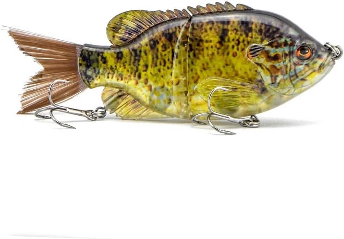 CSGoods - Blauwe Glider Bait Kunstaas met 2 drielingshaken voor snoek, snoekbaars, forel, baars - ideaal voor roofvissen - duurzaam en effectief.