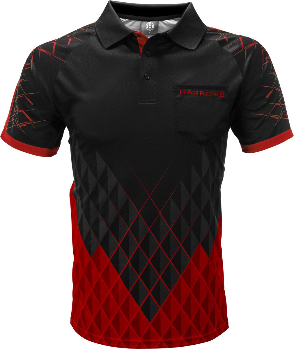 Harrows Paragon Dartshirt Red - Dart Shirt M