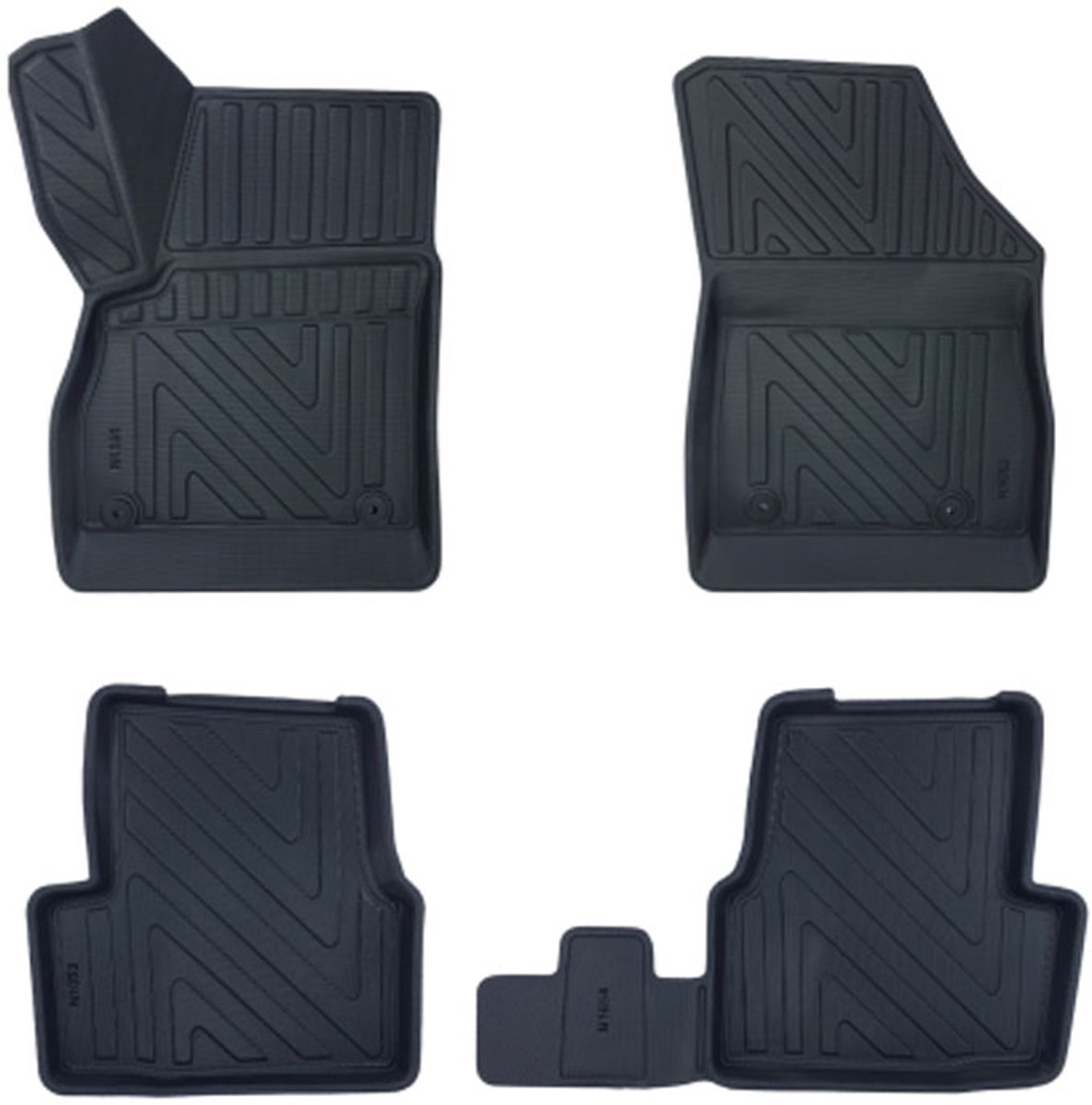 Rubbermatten Opel Astra K 2015-2021 (complete set) - Premium carbonlook