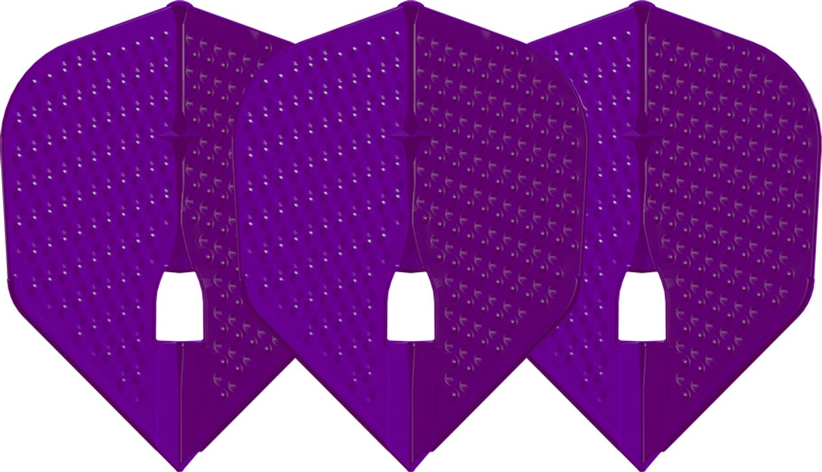 L-Style Champagne L3 Shape Dimple Deep Purple - Dart Flights