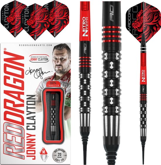 Red Dragon Jonny Clayton Premier League SE 90% - Soft Tip Darts van Merkloos — afbeelding 5