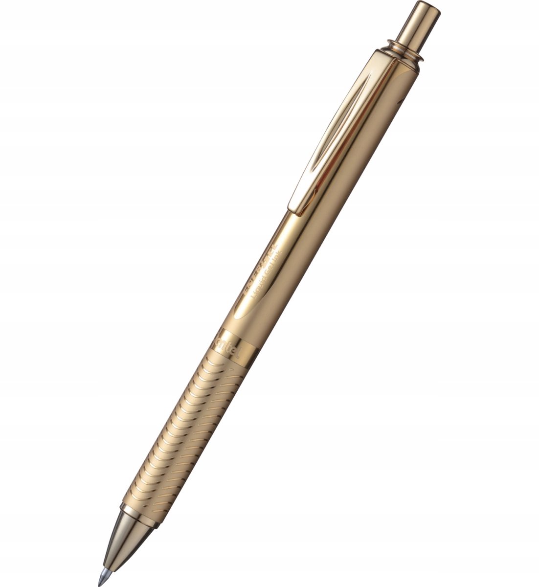 Pentel EnerGel rollerballpen 0,7 mm, aluminium, goud