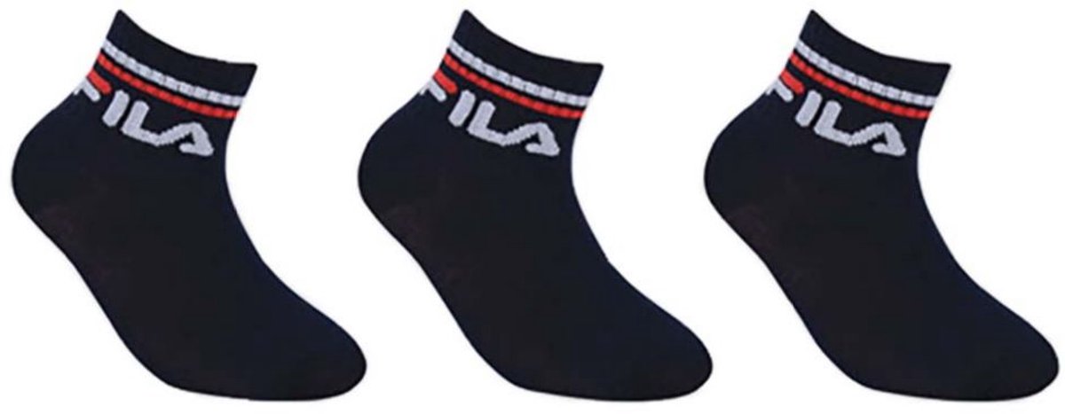 Fila Quarter 3-pack Kindersokken Blauw