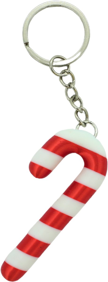 Candy cane sleutelhanger
