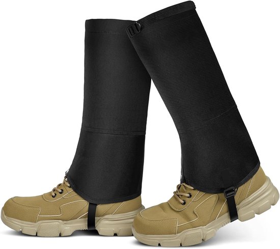 Waterproof Gaiters - Hiking Gaiters met Velcro Bevestiging - Ademend en Anti-Sneeuw, Anti-Stof, Anti-Muggen, Ideaal voor Klimmen, Kamperen, Bergbeklimmen, Jagen (L)