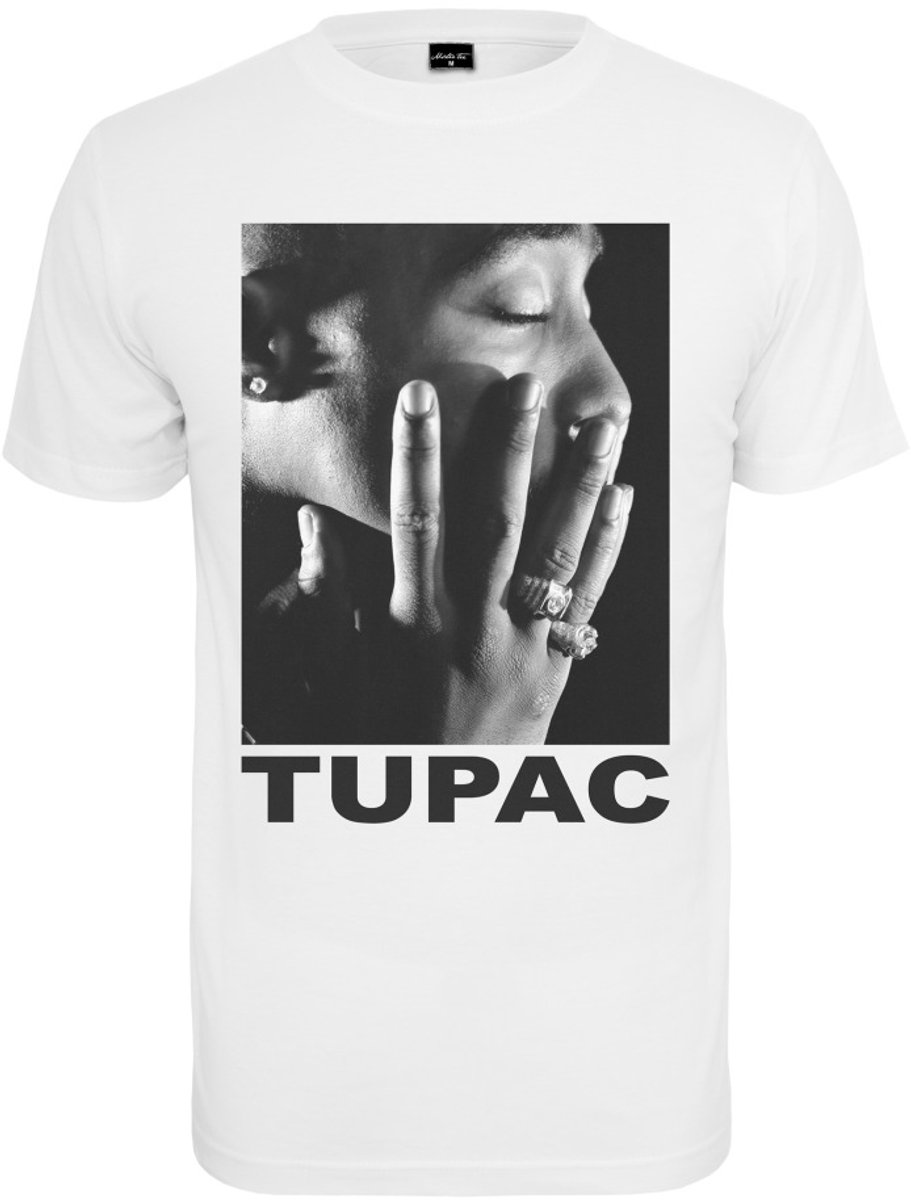 Mister Tee Tupac Tupac Profile Heren Tshirt 3XL Wit