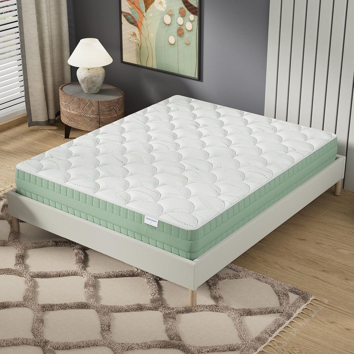 Plantaardig Traagschuim Matras 22 cm - Verfrissend & Hypoallergeen - Duurzaam & Gezond Slapen