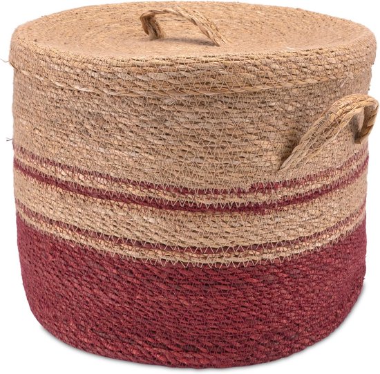 Boîte De Rangement Câbles En Rotin Tressé - 31x12,5x13 Cm, Design Naturel - Pour Cache-fils, Organisation Bureau, Salon