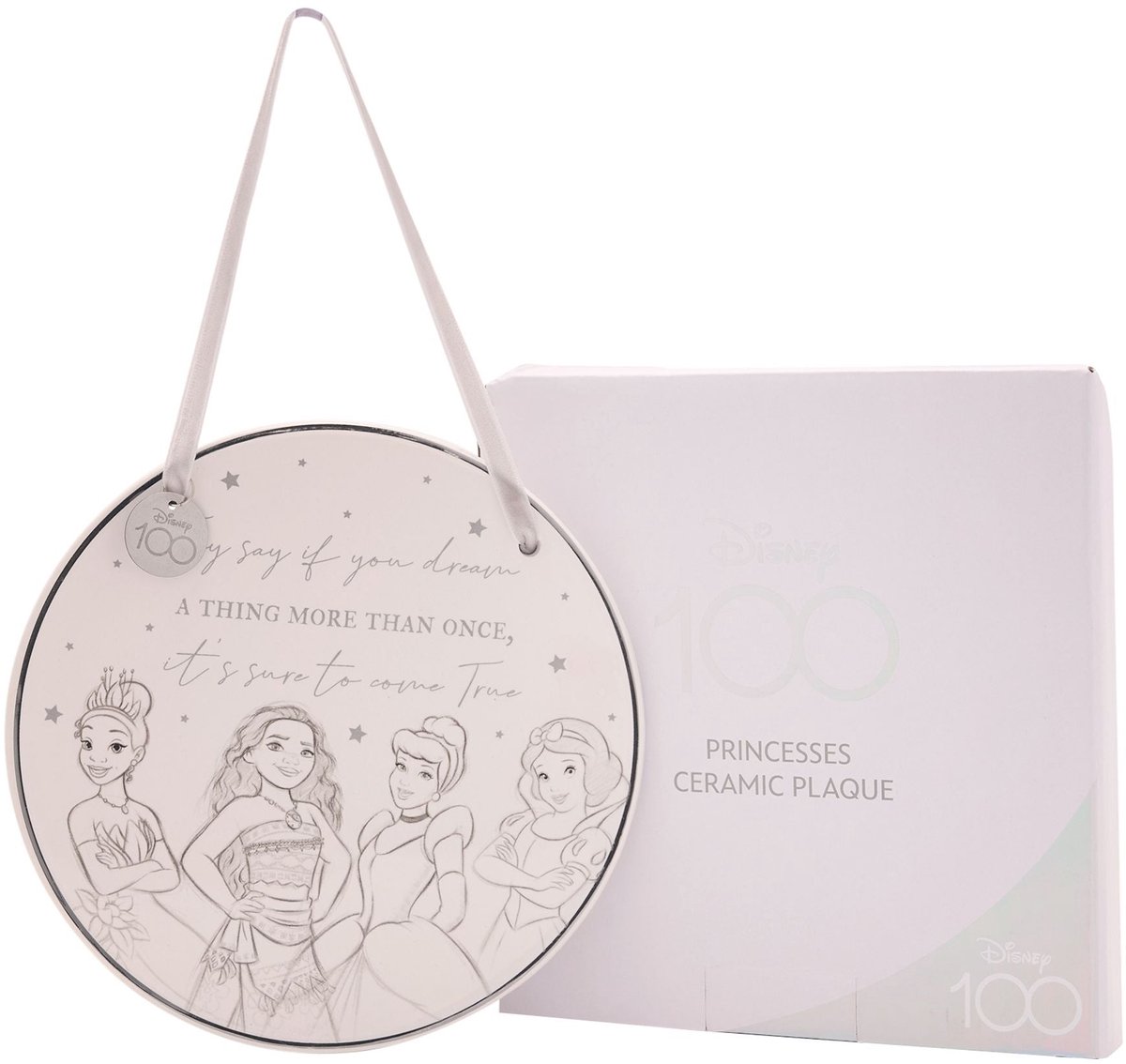 Disney 100 Princesses Wandbordje