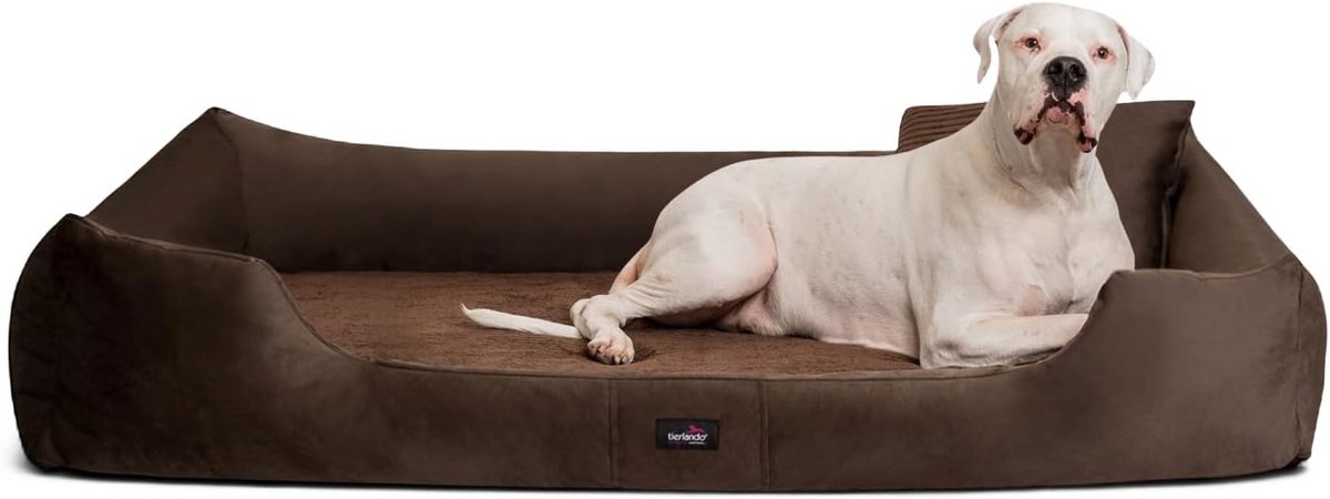 Orthopedisch Hondenbed Rechthoekig - Visco Traagschuim Matras met Duurzame Velours & Corduroy Bekleding
