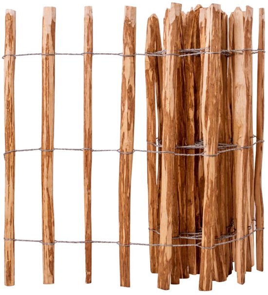 vidaXL Clôture en bois de noisetier 90x500 cm