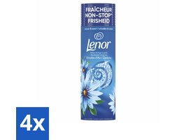 4 x Lenor - Geurbooster - Zeebries - Non-Stop Frisheid - 19 Wasbeurten - Lenor Geurbooster - Geurversterker - Wasgeur - Frisse Geur - Langdurige Geur