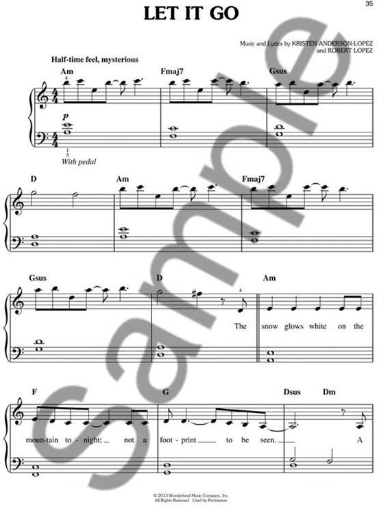 Hal Leonard - Frozen: Easy Piano songbook