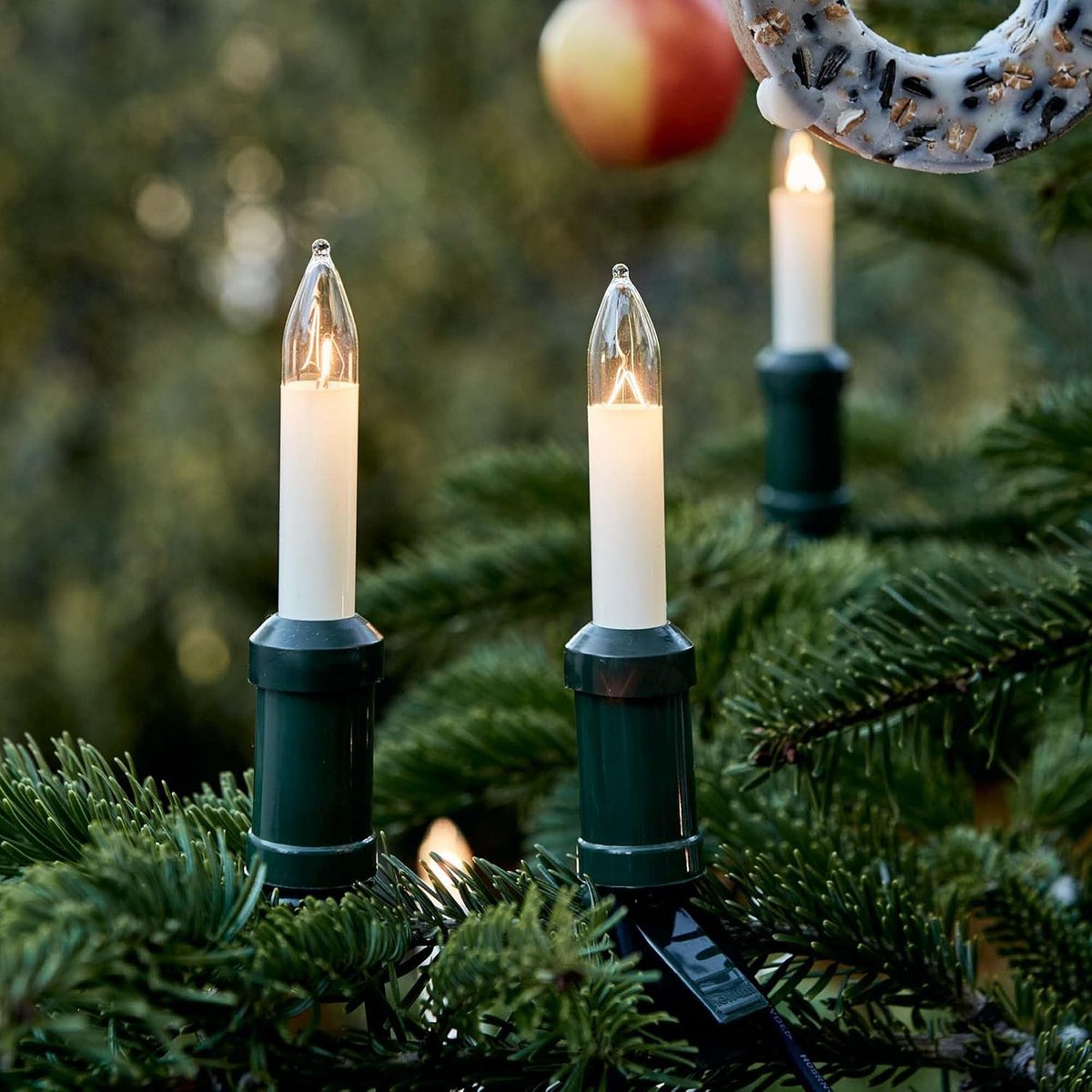 Premium filament kerstboomkabel voor binnengebruik - Zwart - voor binnengebruik 30 kabels warme, - Medahomestore