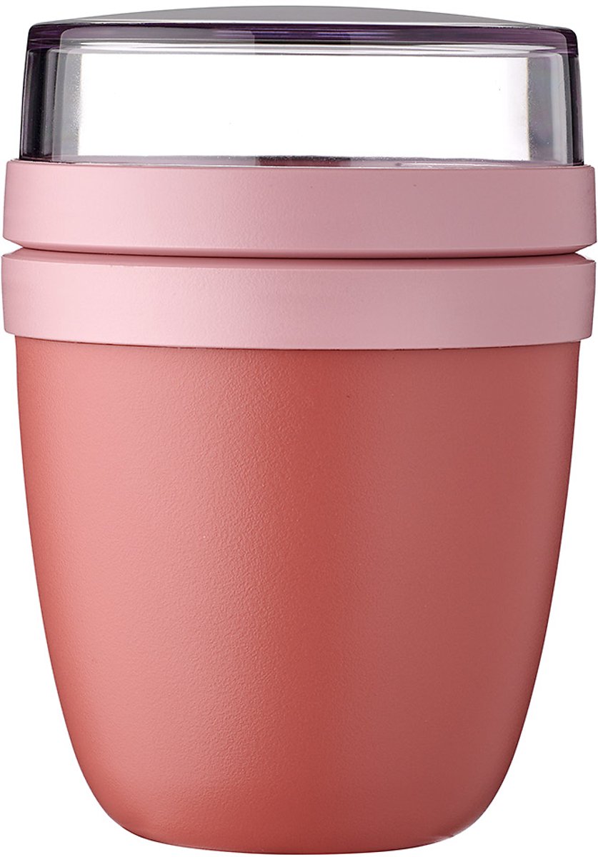 Mepal - Lunchpot Ellipse mini - 300 ml - Muesli beker to go - Vivid mauve - Geschikt voor vriezer magnetron en vaatwasser