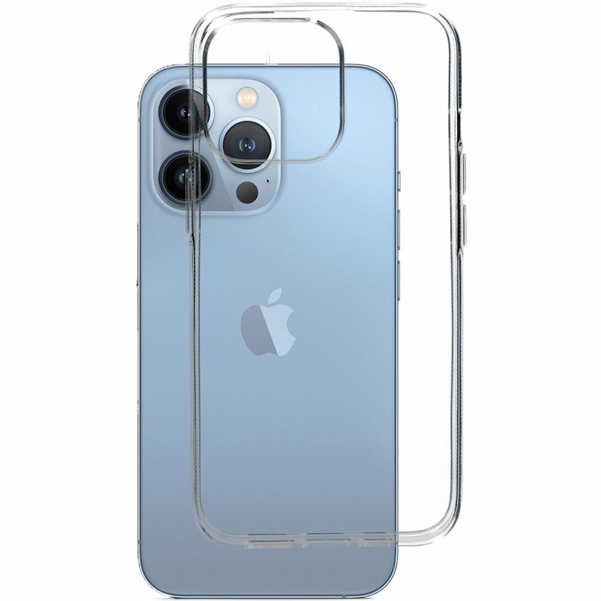 Ceezs TPU Hybrid Siliconen Hoesje geschikt voor iPhone 14 Pro Max - Transparant