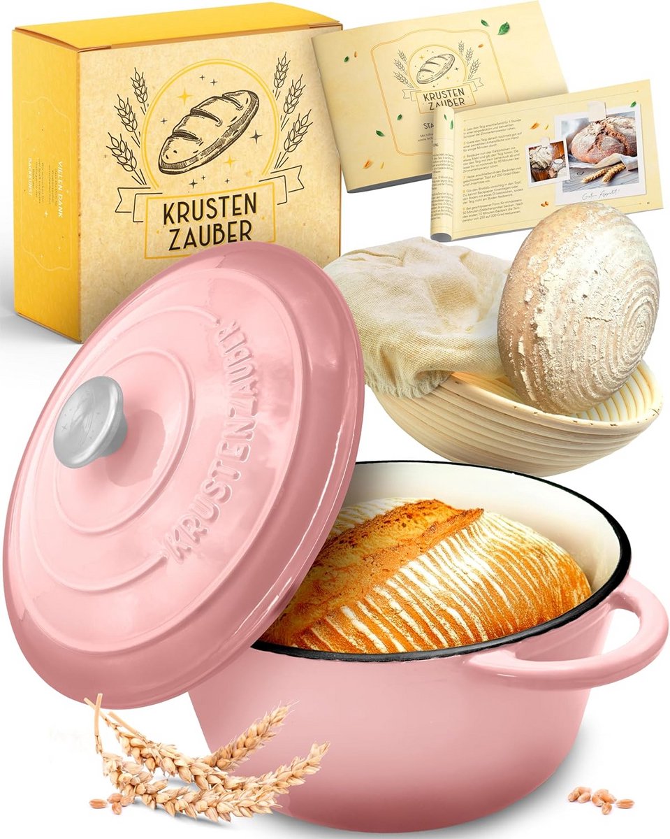 Gietijzeren pan voor brood bakken - 26 cm met accessoires