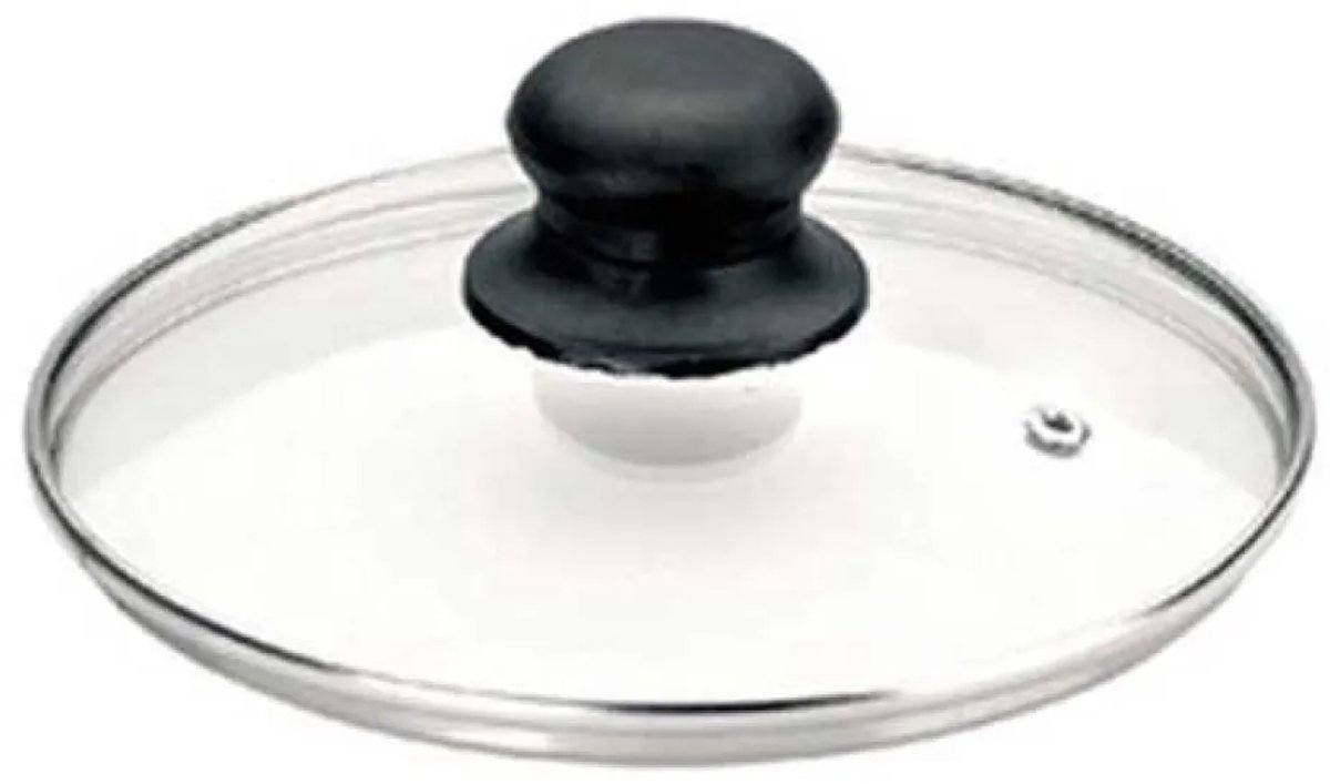 Ibili 36 Cm Glazen Deksel Voor Koekenpan Zilver