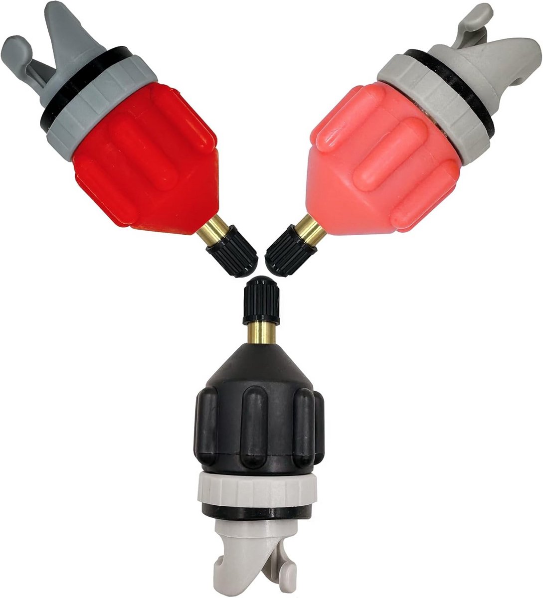 51buyoutgo 3Pcs Sup Paddle Board Inflator Luchtpomp Adapter Adapter Bijlagen Voor Inflatables Kajak Boot Stand Up Paddleboard Sup Paddle Board Accessoires