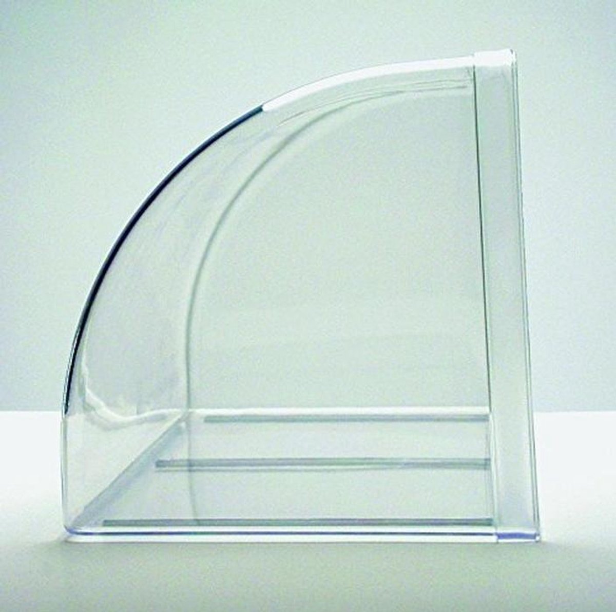 Enkele vitrine met antislip, 63,5 x 25 x 25 cm - ideaal voor stijlvolle servering