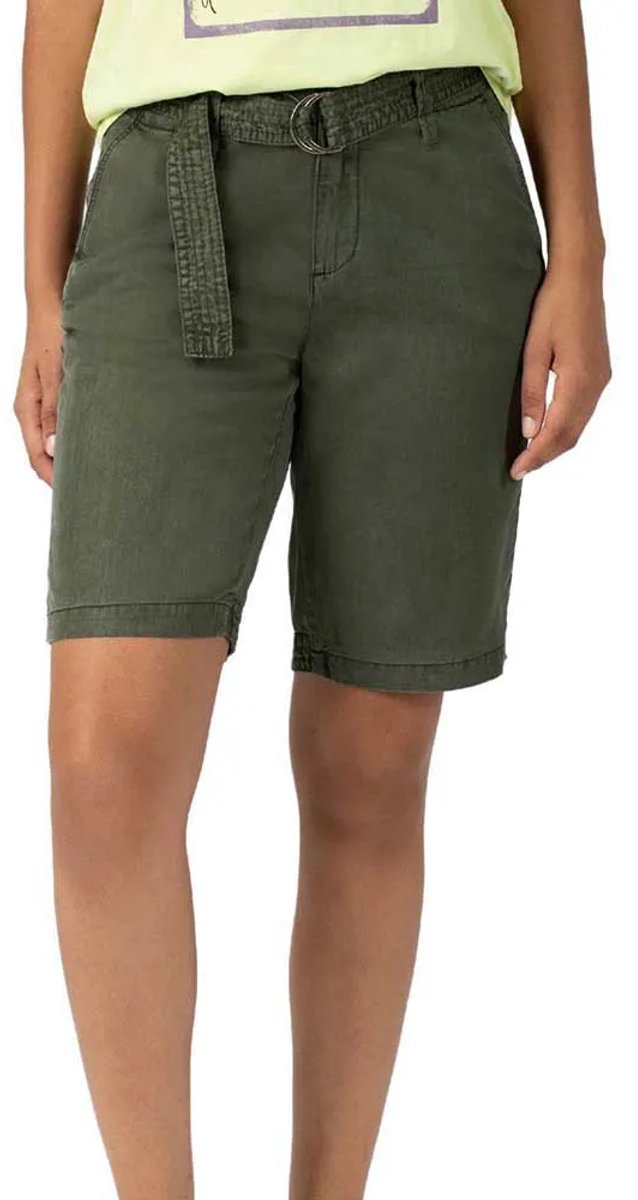 Timezone Regular Aylintz Korte Jeans Groen 27 Vrouw