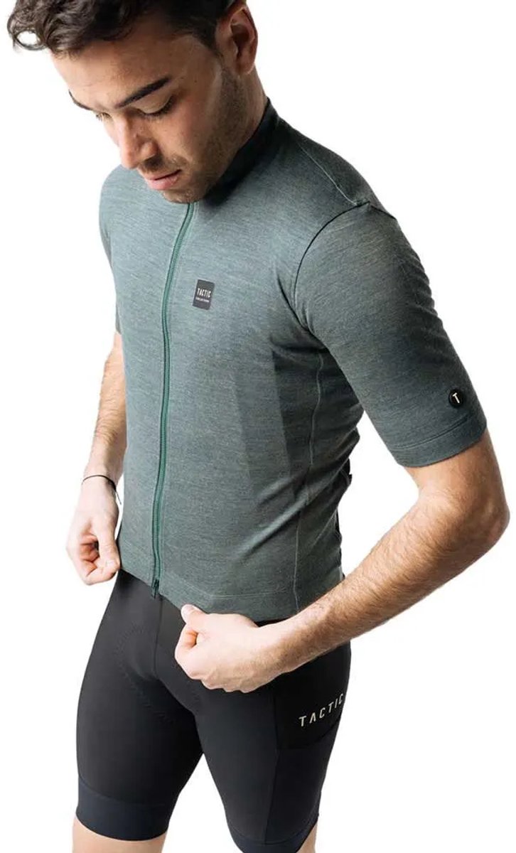 Tactic Merino Nmd Korte Mouw Wielertrui Groen L Man