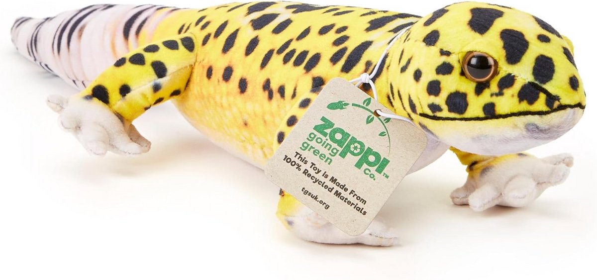 Knuffeldier Geco Luipaard 45 cm - Zacht en Milieuvriendelijk Speelgoed voor Pasgeborenen