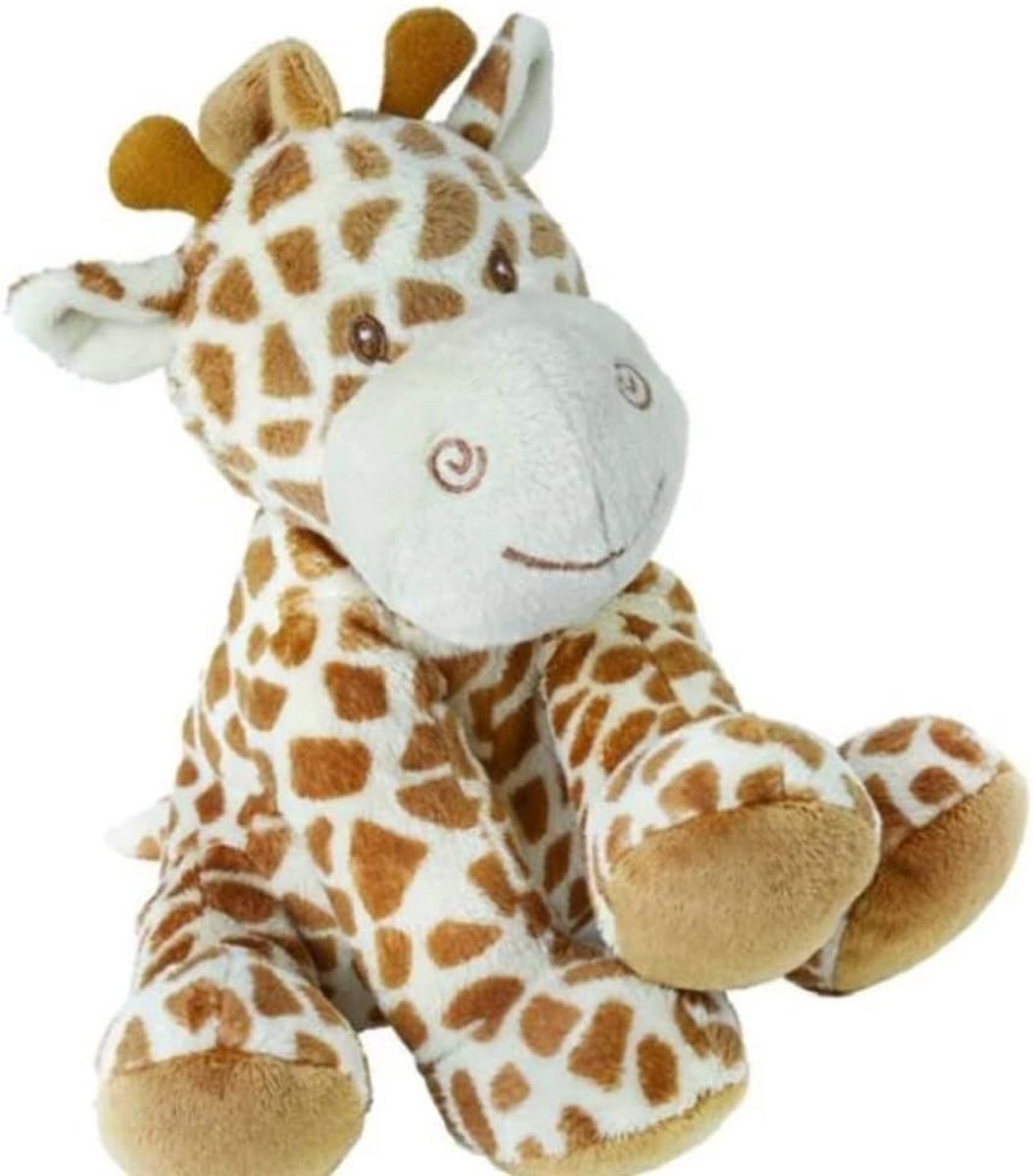 Zachte Pluche Giraffe Knuffel met Rammelaar voor Baby's