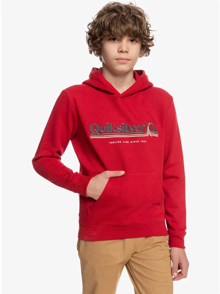 Quiksilver All Lined Up Sweatshirt 10 Years Jongen Chili Pepper