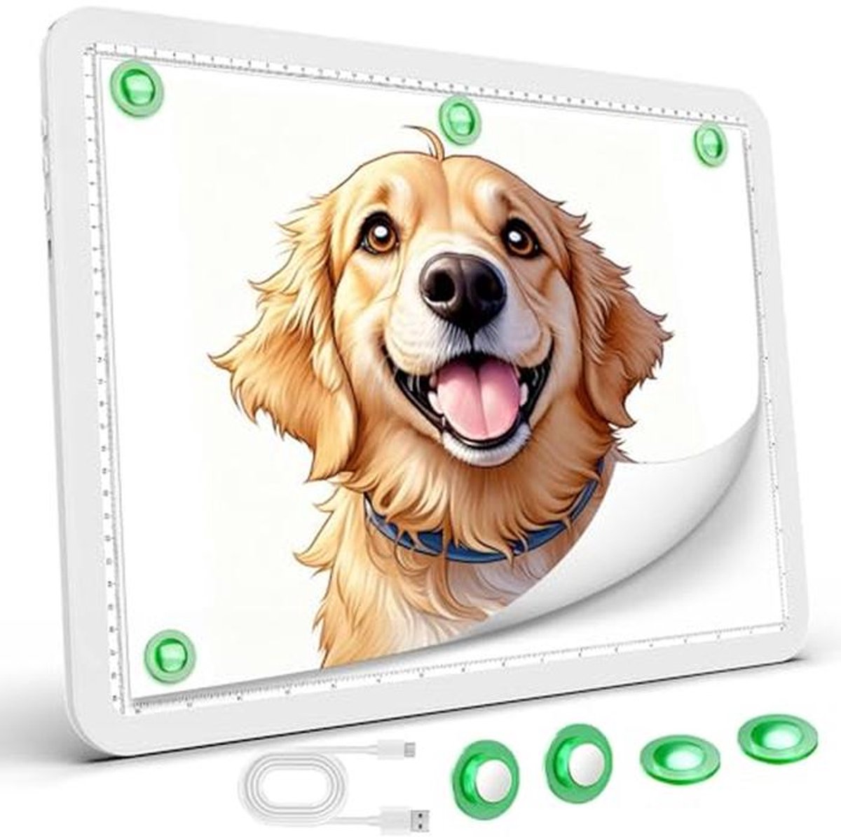 Oplaadbare A3 Lichtbak voor Tracering - Draadloos Lichtpad voor Diamantschilderen, Tekenen, en Schetsen