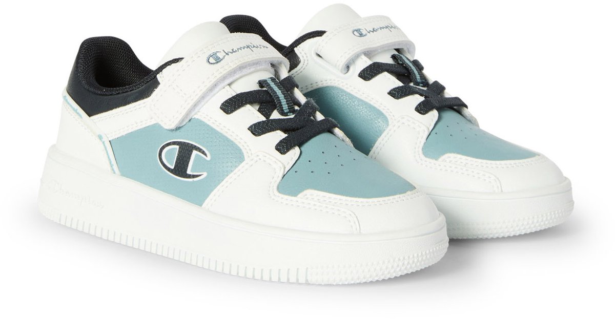 Champion RD 2.0 LOW kindersneaker basketbal S32414-CHA-WW022 WHT/NNY/CBCL Bont