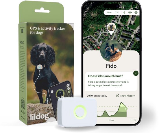 Lildog GPS Tracker Hond - Honden GPS Tracker & Activity Tracker - Waterdicht - Lichtgewicht Halsband Hond - Onbeperkt Bereik