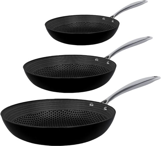 Ensemble 3 Poêles Russell Hobbs Smart Clip - 22cm, 26cm & Sauteuse 24cm Avec Manche Amovible