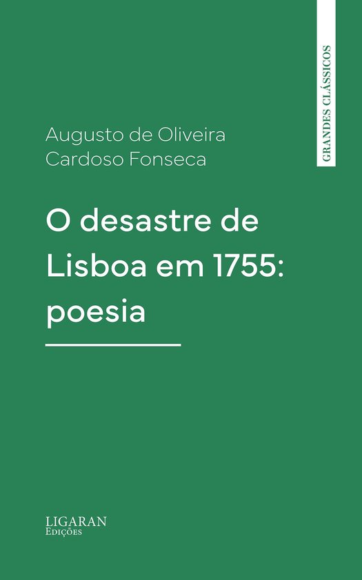 O desastre de Lisboa em 1755: poesia - cover