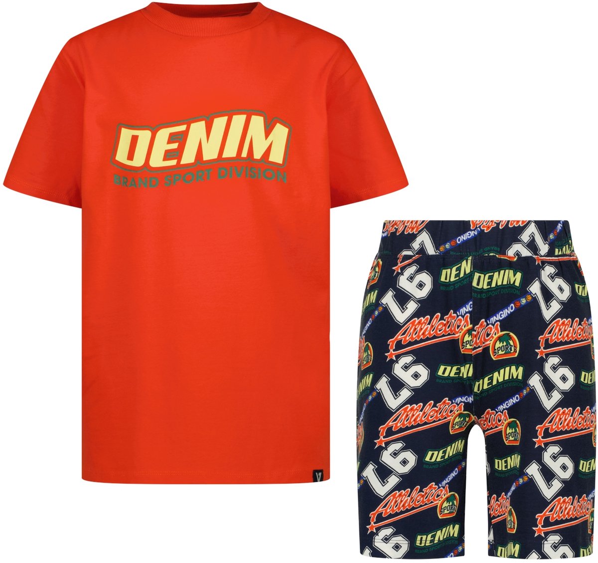 Vingino Wathic Jongens Pyjamaset - Cherry Tomato