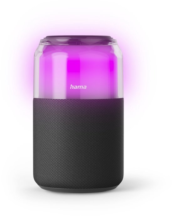 Hama Bluetooth speaker - Can - 4 Lichtmodi - 5W - Zwart van Hama — afbeelding 2