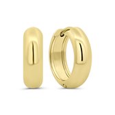 CO88 Collection 8CE-70652 Dames Oorringen Hoop 17 mm - Goudkleurig RVS (Stainless Steel) - Cadeau voor Haar