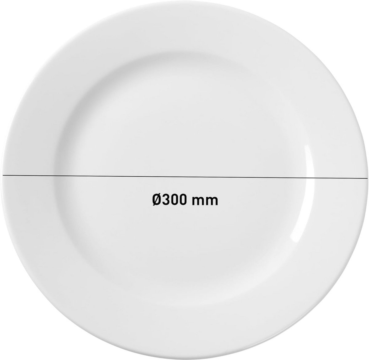 Porseleinen bord plat - diameter 300 mm