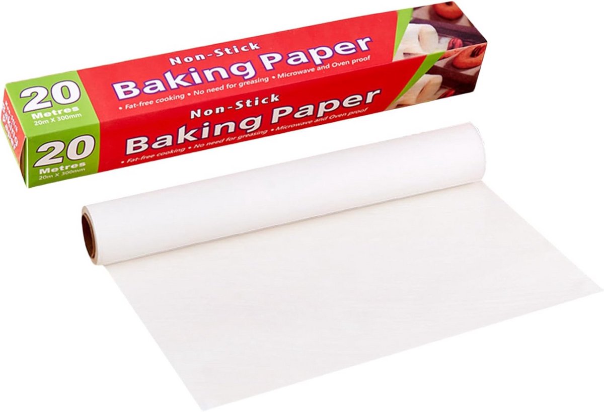Bakpapier Rol 300mm x 20m - Antiaanbaklaag voor Oven & Invriezen