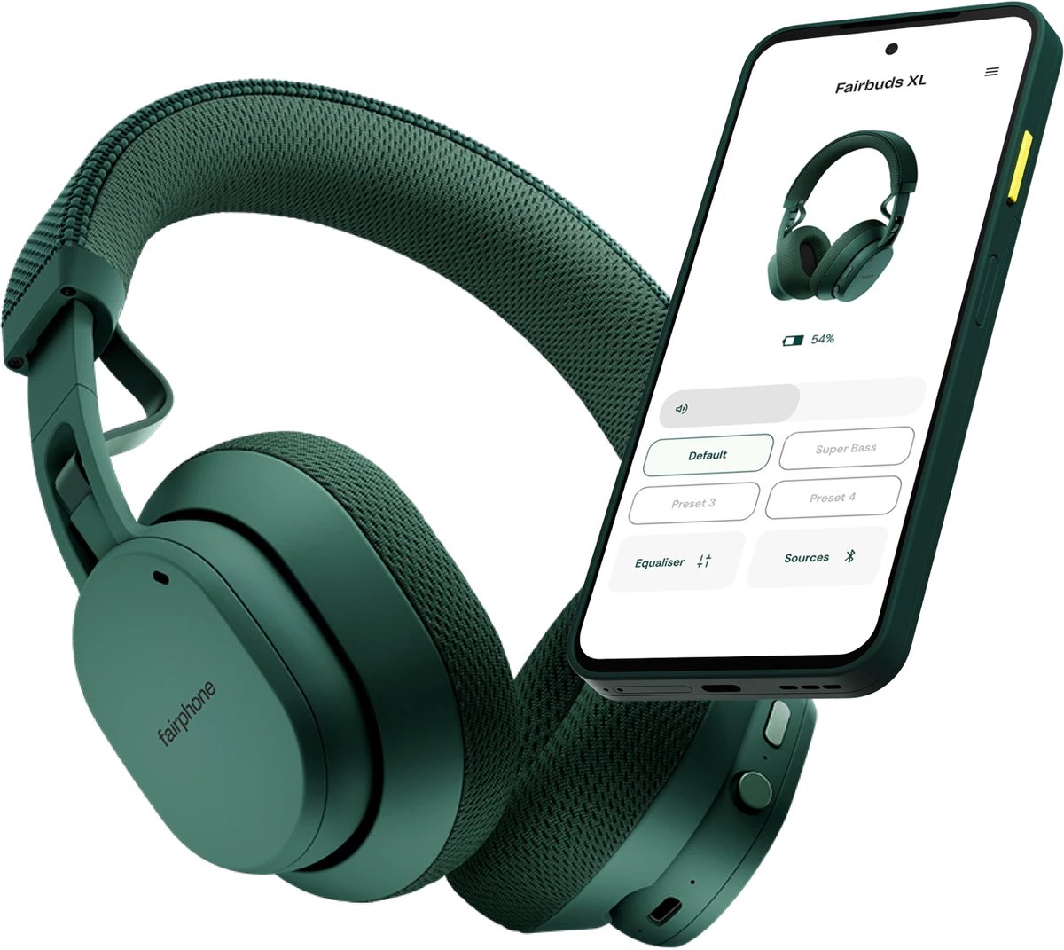 Fairphone Fairbuds XL Draadloze Oordopjes - Forest Green - afbeelding 3