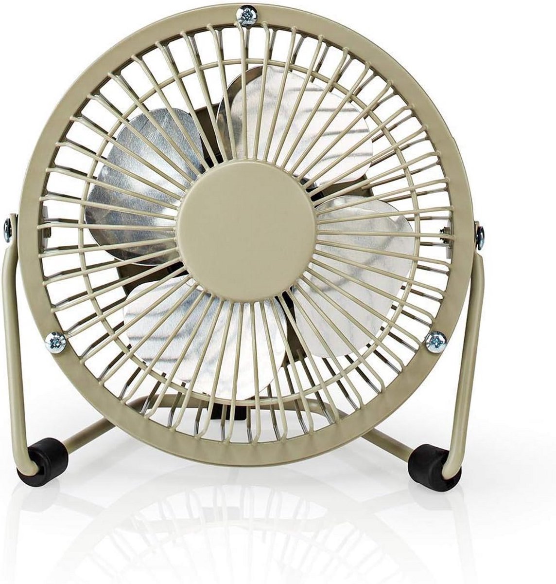 USB Tafelventilator 100 mm met 1 Snelheid Compact Grijs